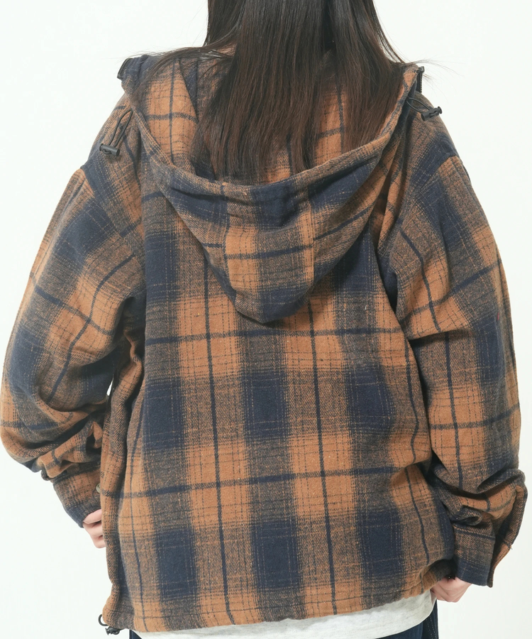 CORISCO(コリスコ) |ネルオンブレチェックフードブルゾン(MENS/WOMENS)