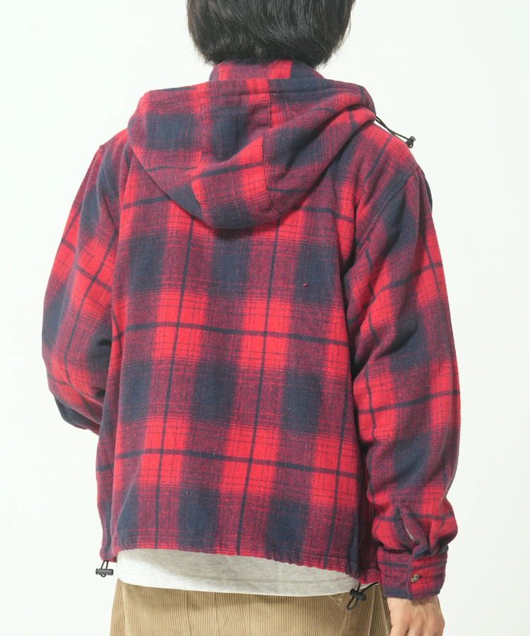 CORISCO(コリスコ) |ネルオンブレチェックフードブルゾン(MENS/WOMENS)