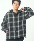 CORISCO(コリスコ) |ネルオンブレチェックフードブルゾン(MENS/WOMENS)
