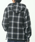 CORISCO(コリスコ) |ネルオンブレチェックフードブルゾン(MENS/WOMENS)