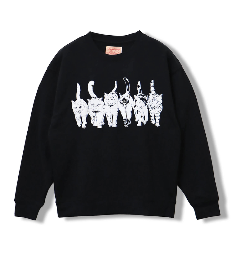 CORISCO(コリスコ) |裏起毛モノトーンアニマル柄トレーナー（MENS/WOMENS)