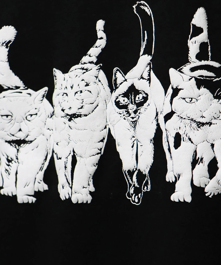 CORISCO(コリスコ) |裏起毛モノトーンアニマル柄トレーナー（MENS/WOMENS)