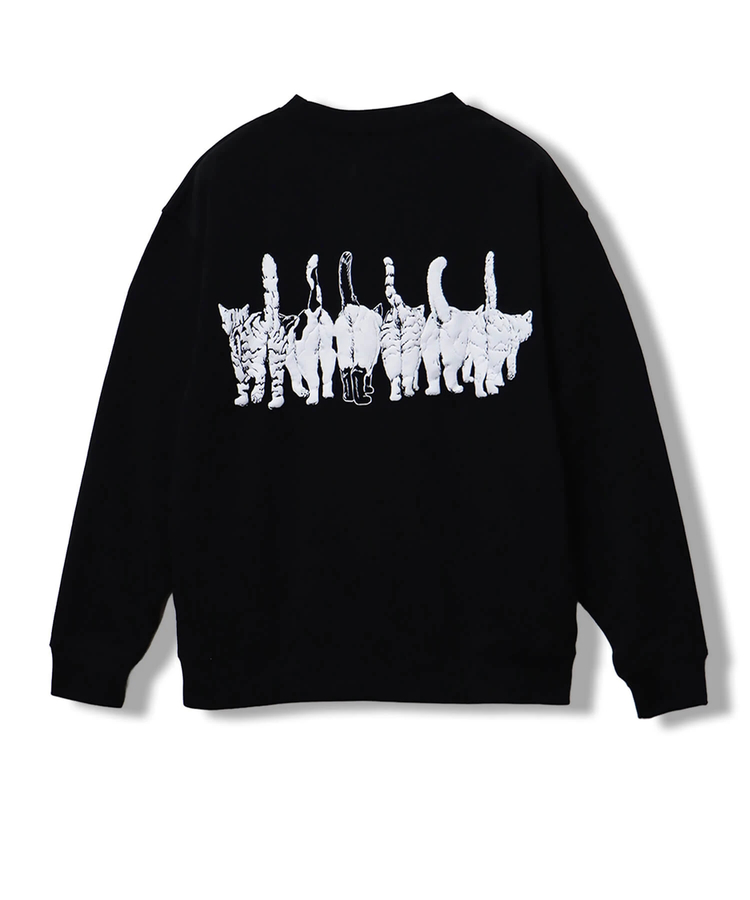 CORISCO(コリスコ) |裏起毛モノトーンアニマル柄トレーナー（MENS/WOMENS)