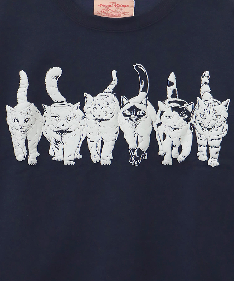 CORISCO(コリスコ) |裏起毛モノトーンアニマル柄トレーナー（MENS/WOMENS)