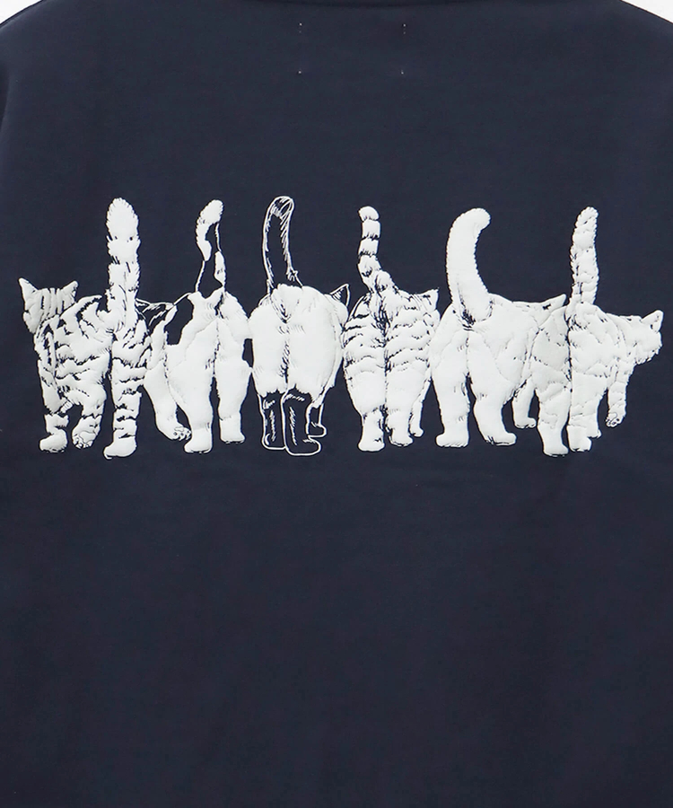 CORISCO(コリスコ) |裏起毛モノトーンアニマル柄トレーナー（MENS/WOMENS)