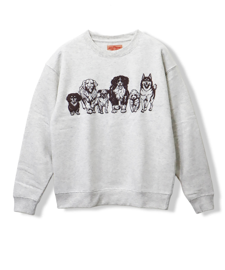 CORISCO(コリスコ) |裏起毛モノトーンアニマル柄トレーナー（MENS/WOMENS)