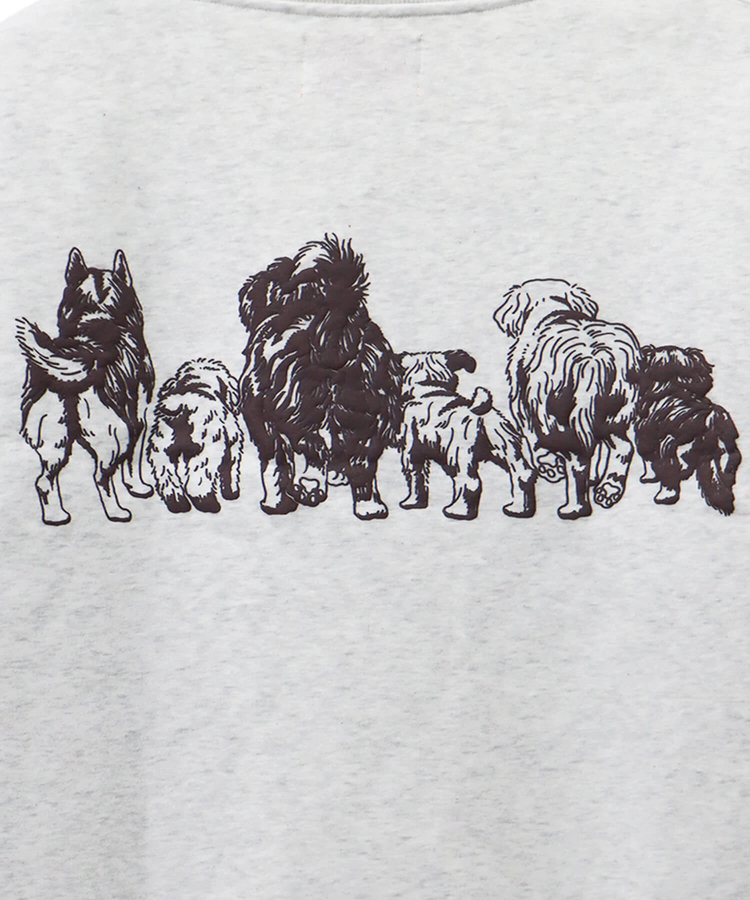 CORISCO(コリスコ) |裏起毛モノトーンアニマル柄トレーナー（MENS/WOMENS)