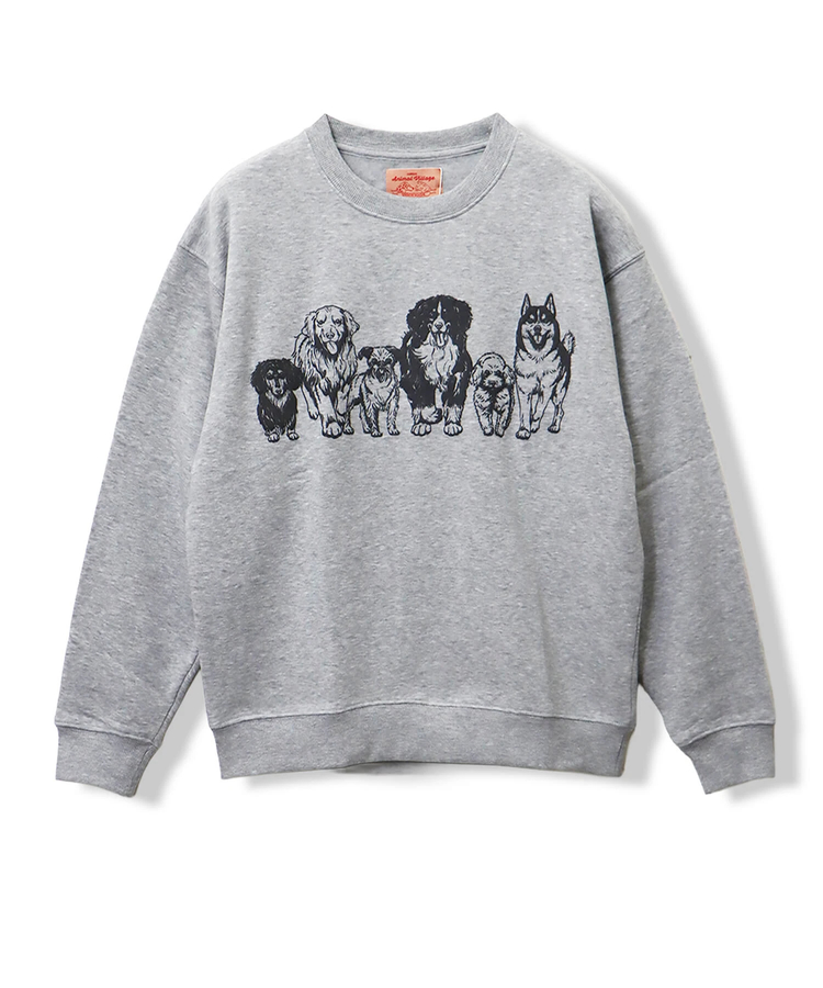 CORISCO(コリスコ) |裏起毛モノトーンアニマル柄トレーナー（MENS/WOMENS)