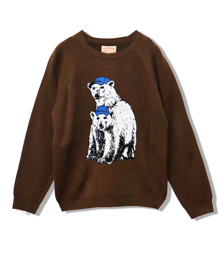 CORISCO(コリスコ) |アニマル柄ジャガードニット（MENS/WOMENS)