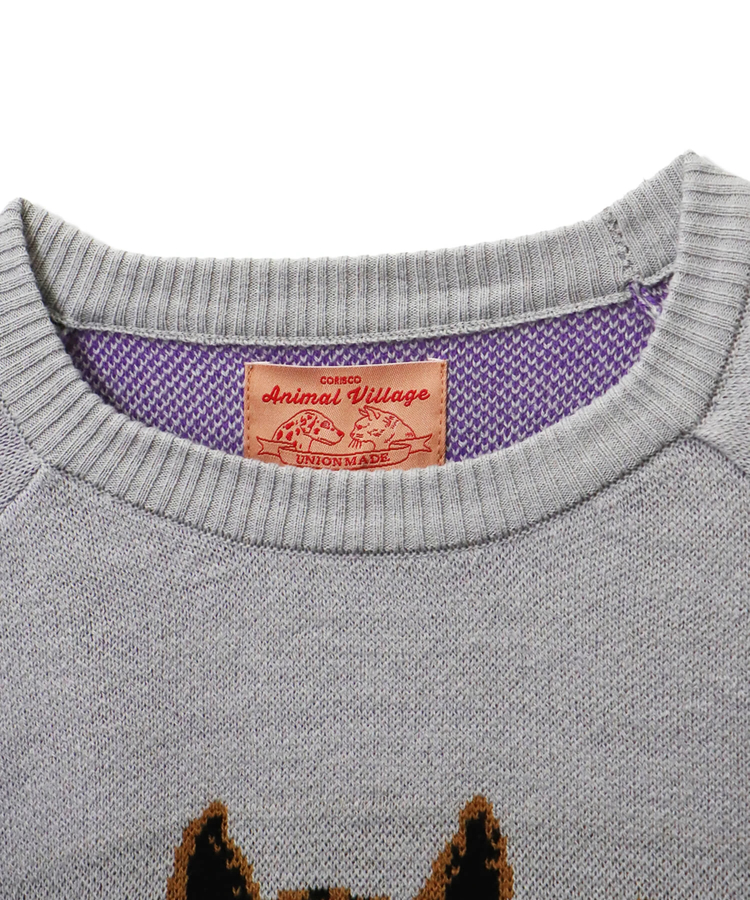 CORISCO(コリスコ) |アニマル柄ジャガードニット（MENS/WOMENS)
