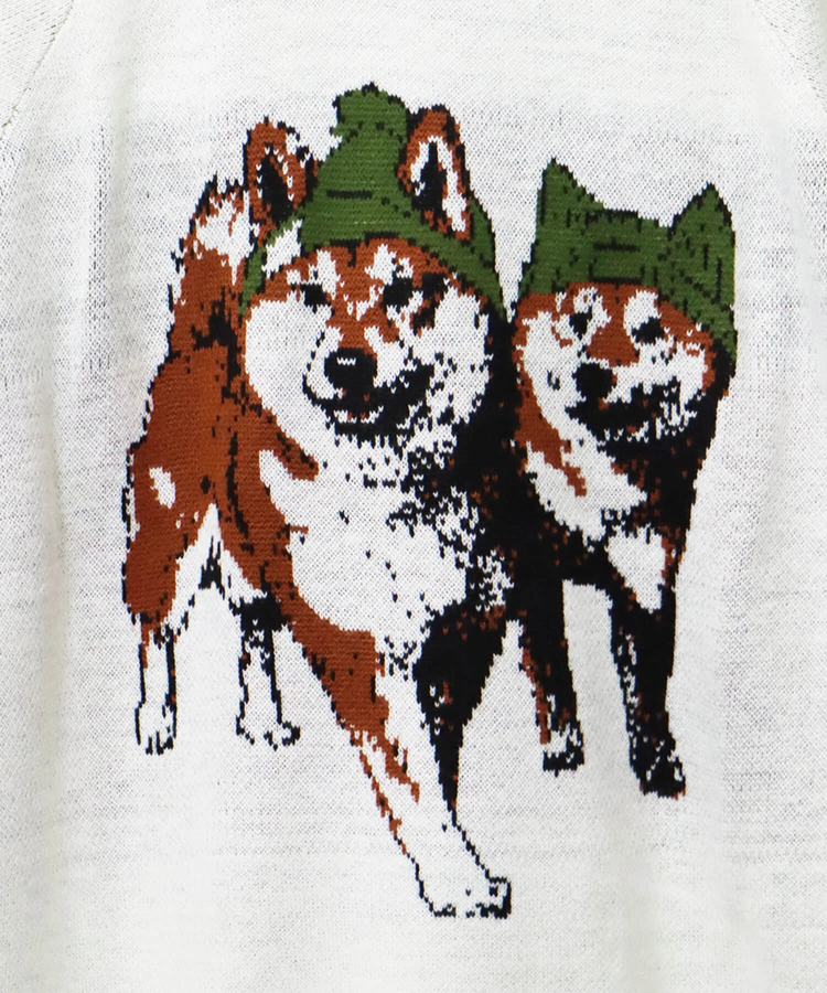 CORISCO(コリスコ) |アニマル柄ジャガードニット（MENS/WOMENS)