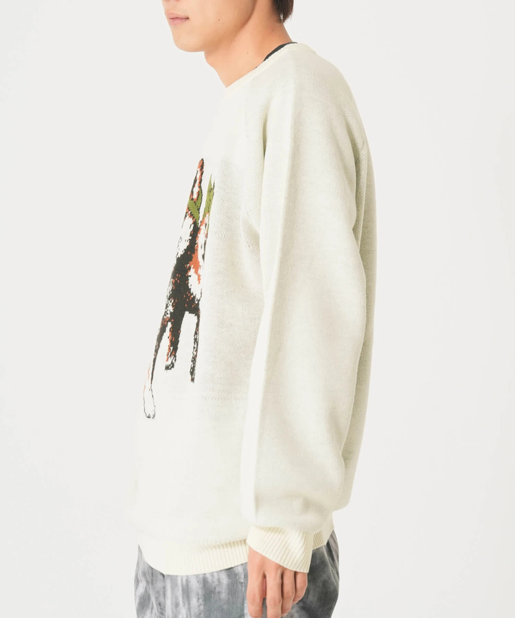 CORISCO(コリスコ) |アニマル柄ジャガードニット（MENS/WOMENS)