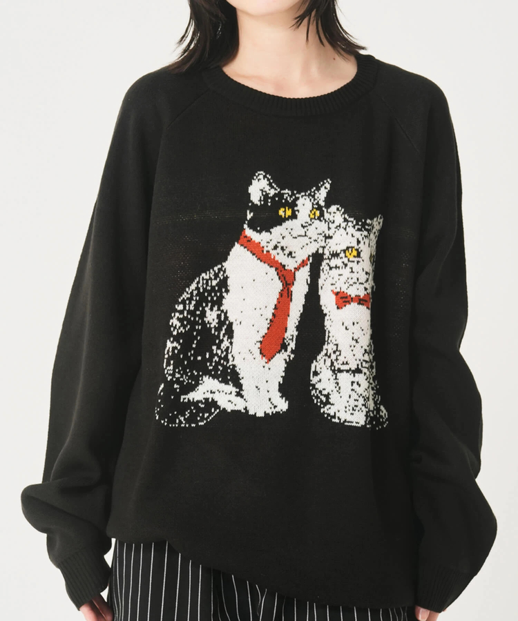 CORISCO(コリスコ) |アニマル柄ジャガードニット（MENS/WOMENS)