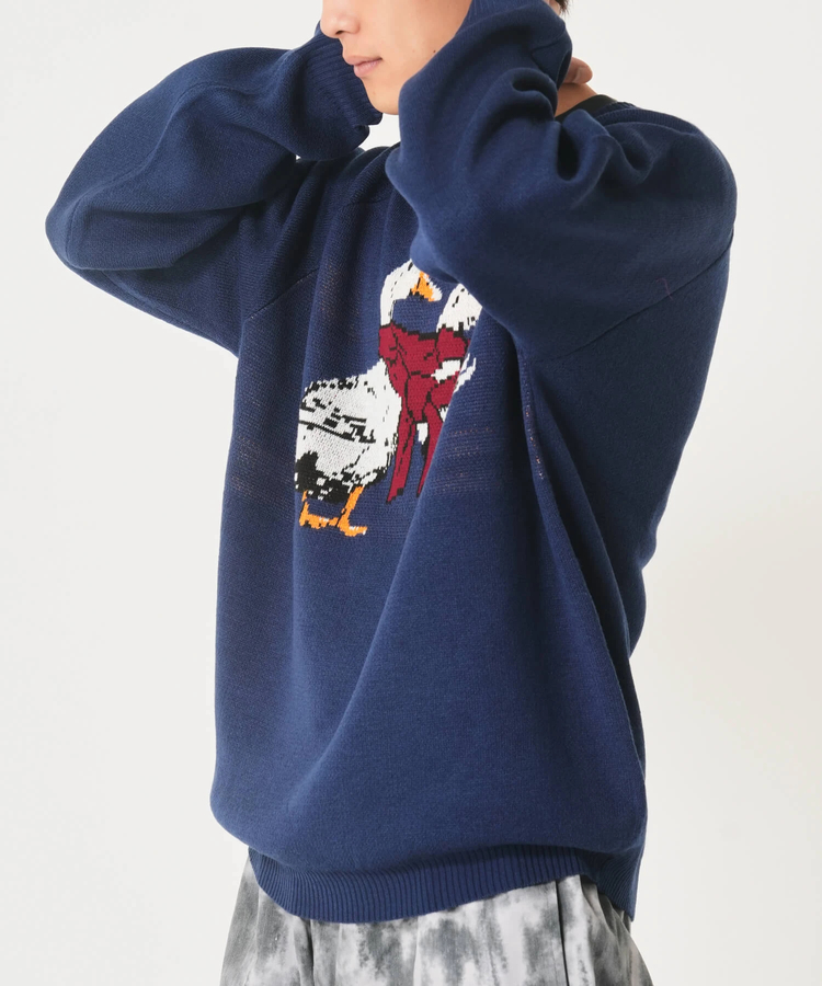 CORISCO(コリスコ) |アニマル柄ジャガードニット（MENS/WOMENS)