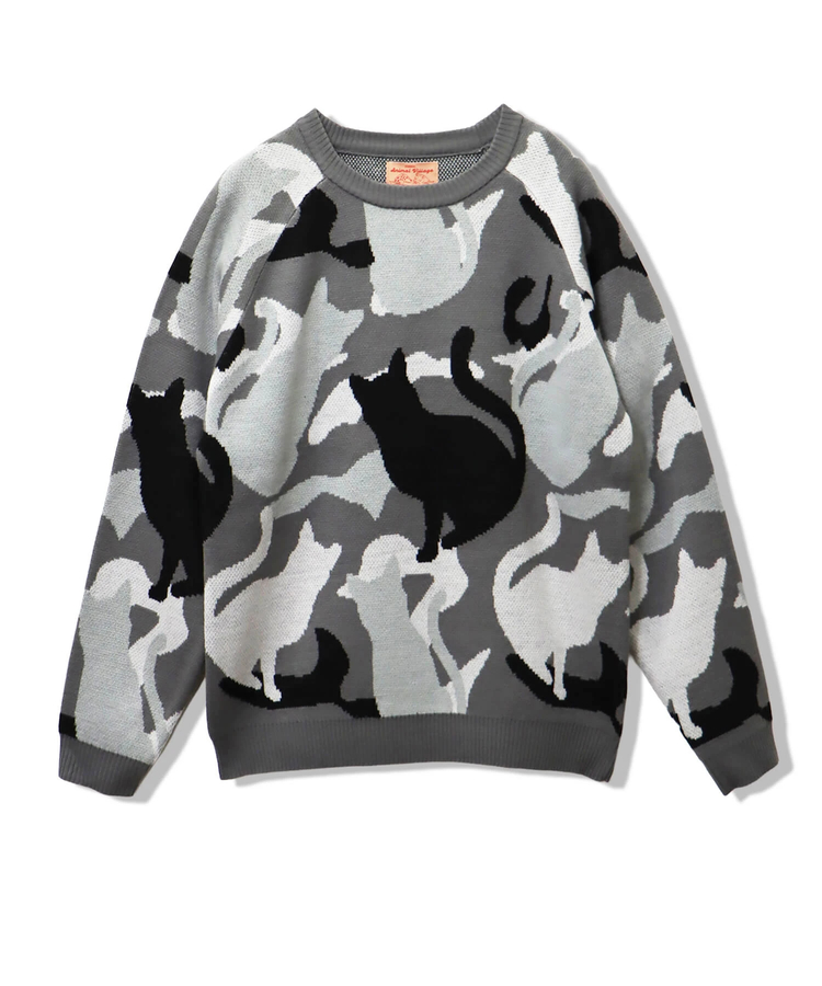 CORISCO(コリスコ) |アニマルカモフラジャガードニット（MENS/WOMENS)