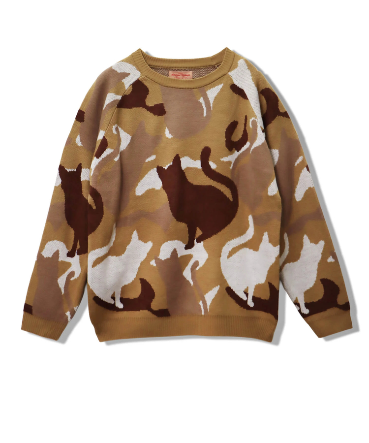 CORISCO(コリスコ) |アニマルカモフラジャガードニット（MENS/WOMENS)