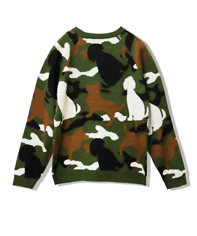 CORISCO(コリスコ) |アニマルカモフラジャガードニット（MENS/WOMENS)
