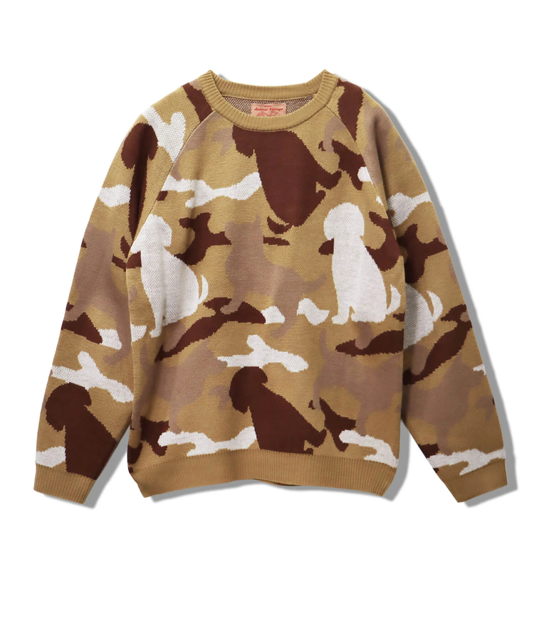CORISCO(コリスコ) |アニマルカモフラジャガードニット（MENS/WOMENS)