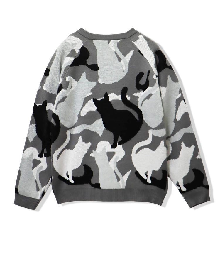 CORISCO(コリスコ) |アニマルカモフラジャガードニット（MENS/WOMENS)