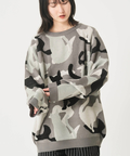 CORISCO(コリスコ) |アニマルカモフラジャガードニット（MENS/WOMENS)