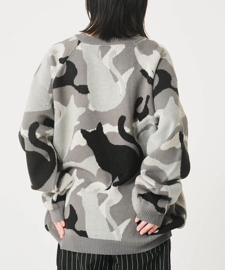 CORISCO(コリスコ) |アニマルカモフラジャガードニット（MENS/WOMENS)