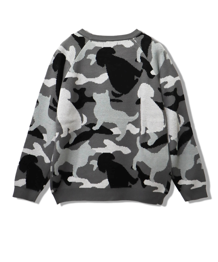 CORISCO(コリスコ) |アニマルカモフラジャガードニット（MENS/WOMENS)