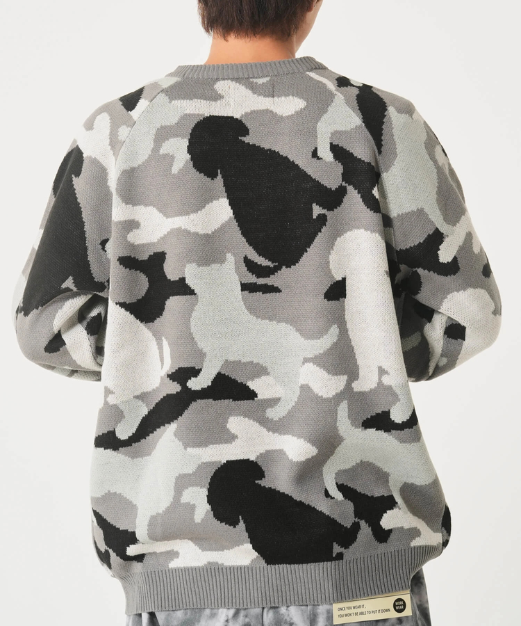 CORISCO(コリスコ) |アニマルカモフラジャガードニット（MENS/WOMENS)