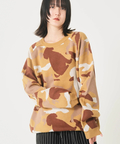 CORISCO(コリスコ) |アニマルカモフラジャガードニット（MENS/WOMENS)