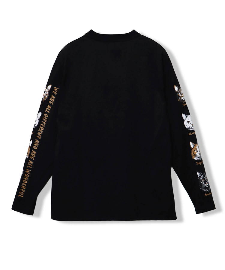 CORISCO(コリスコ) |CORISCO袖アニマルフェイス柄ロンTEE(MENS/WOMENS）