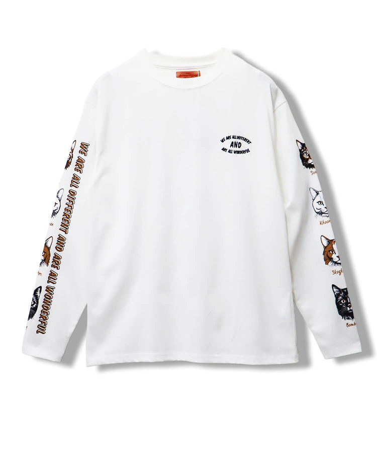 CORISCO(コリスコ) |CORISCO袖アニマルフェイス柄ロンTEE(MENS/WOMENS）