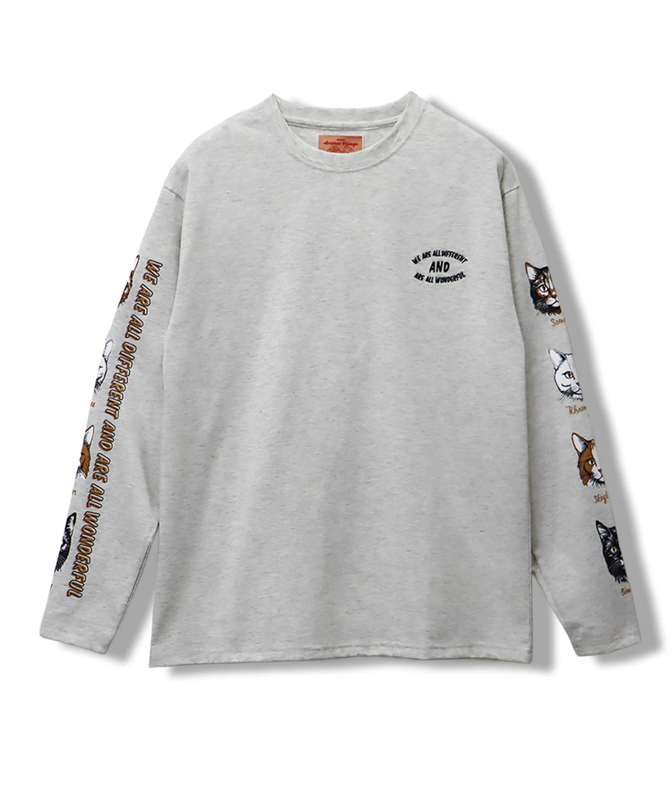 CORISCO(コリスコ) |CORISCO袖アニマルフェイス柄ロンTEE(MENS/WOMENS）