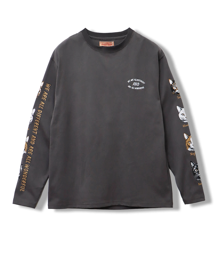 CORISCO(コリスコ) |CORISCO袖アニマルフェイス柄ロンTEE(MENS/WOMENS）