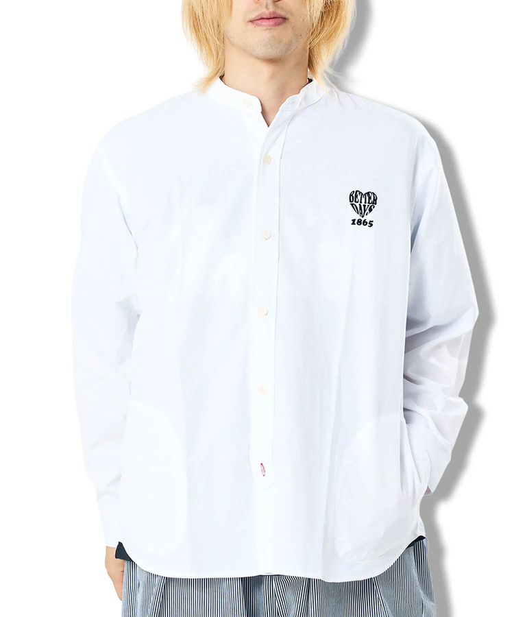 CORISCO(コリスコ) |CORISCOワンポイントフロッキーオックスシャツ(MENS/WOMENS）