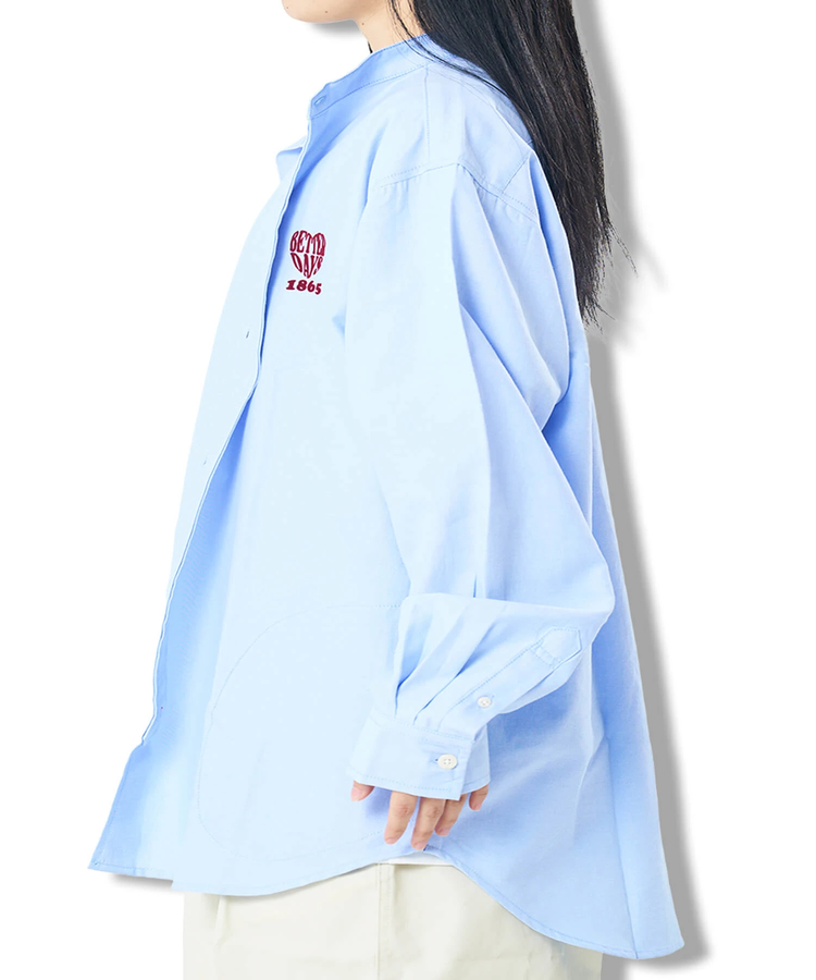 CORISCO(コリスコ) |CORISCOワンポイントフロッキーオックスシャツ(MENS/WOMENS）