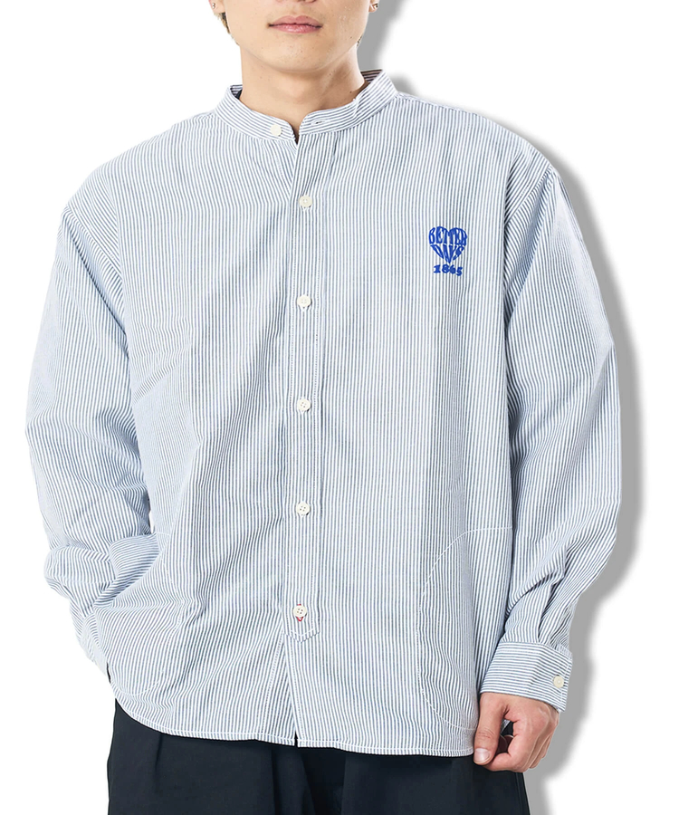 CORISCO(コリスコ) |CORISCOワンポイントフロッキーオックスシャツ(MENS/WOMENS）