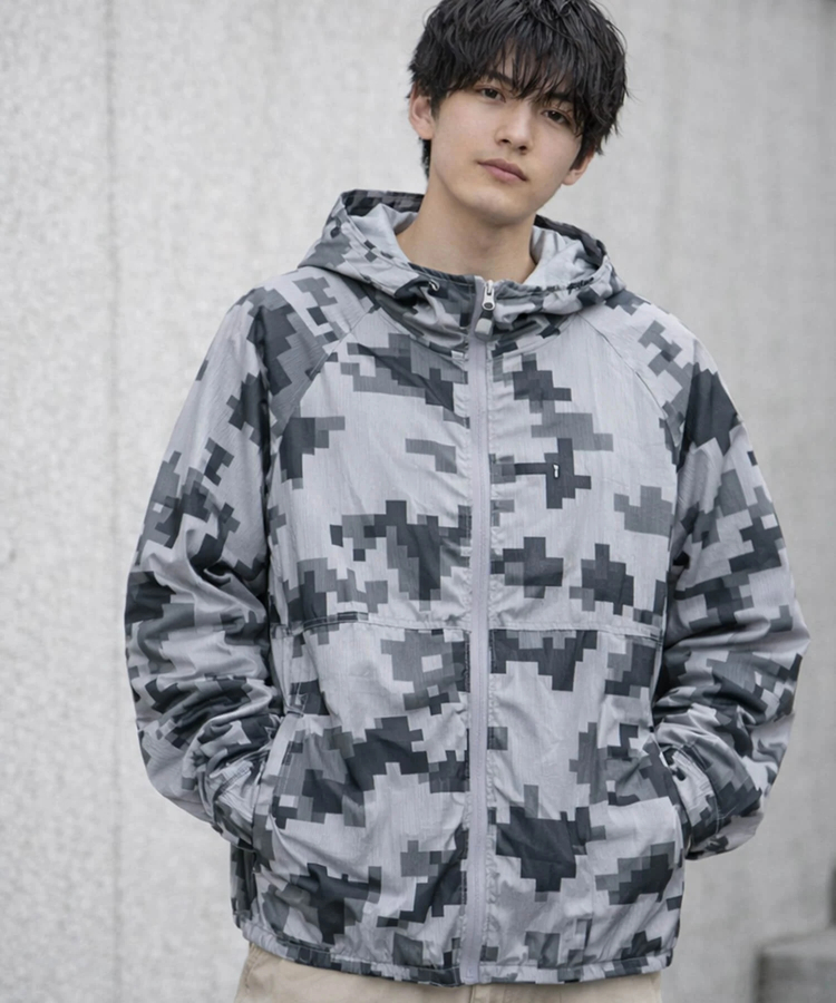 CORISCO(コリスコ) |CORISCOカットサッカーカモフラ柄ジップパーカー(MENS/WOMENS)