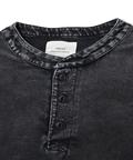 CORISCO(コリスコ) |CORISCOスノーウォッシュワンポイント刺繍ヘンリーTEE(MENS/WOMENS)