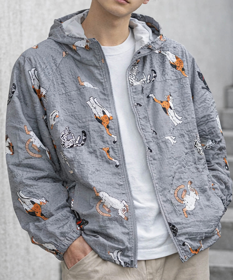 CORISCO(コリスコ) |CORISCOカットサッカーアニマル柄ジップパーカー(MENS/WOMENS)