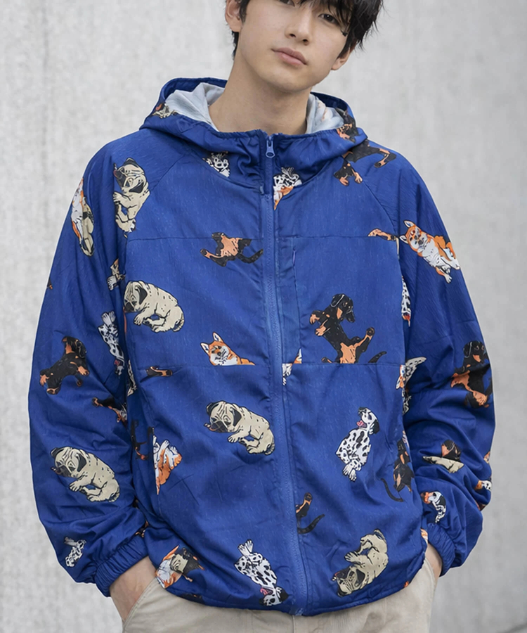 CORISCO(コリスコ) |CORISCOカットサッカーアニマル柄ジップパーカー(MENS/WOMENS)