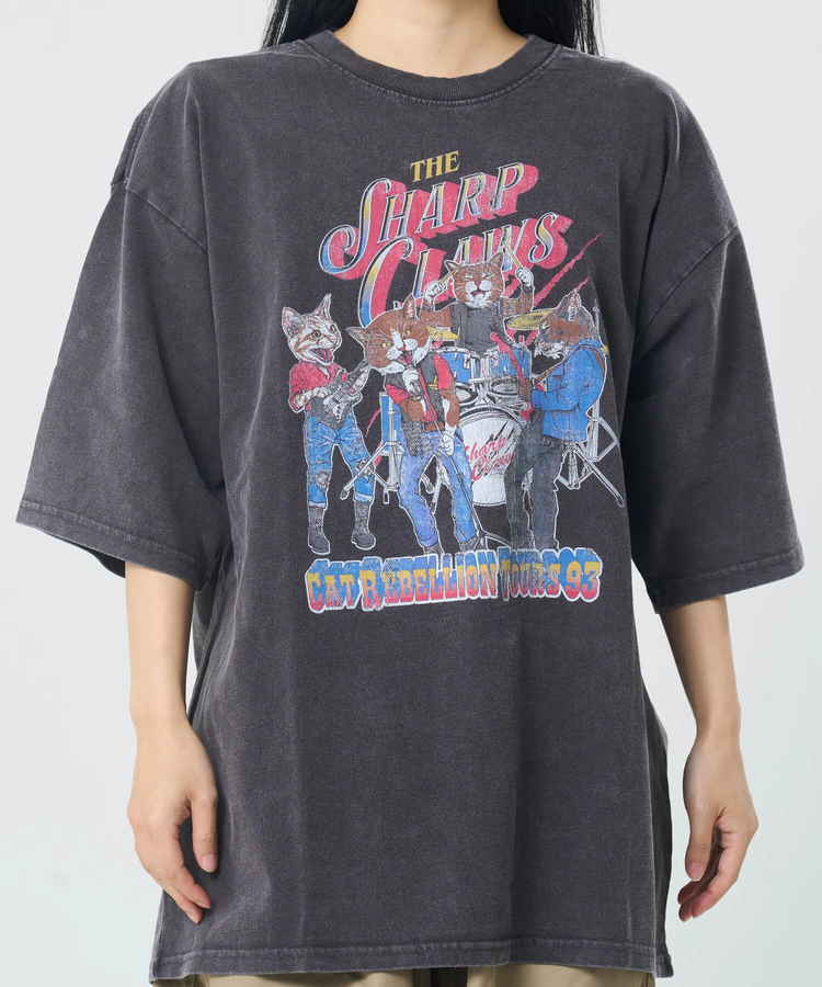 CORISCO(コリスコ) |CORISCOスノーウォッシュロックアニマル柄TEE(MENS/WOMENS)