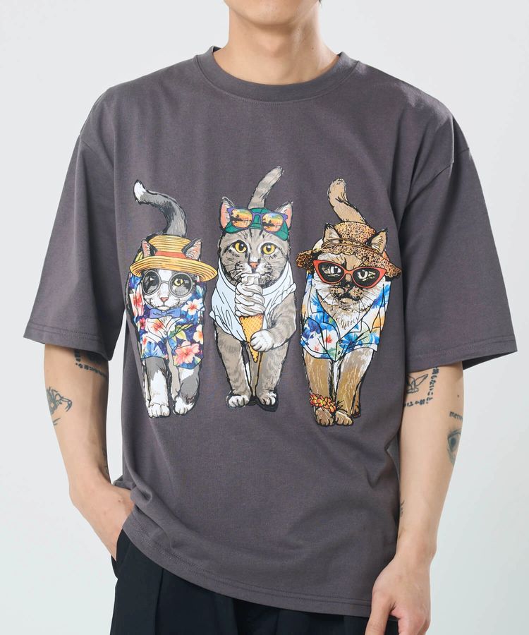 CORISCO(コリスコ) |CORISCOアロハアニマル柄TEE(MENS/WOMENS)