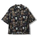 CORISCO(コリスコ) |CORISCOレーヨン総柄半袖オープンシャツ(MENS/WOMENS)