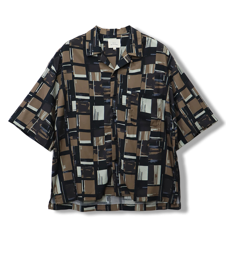 CORISCO(コリスコ) |CORISCOレーヨン総柄半袖オープンシャツ(MENS/WOMENS)