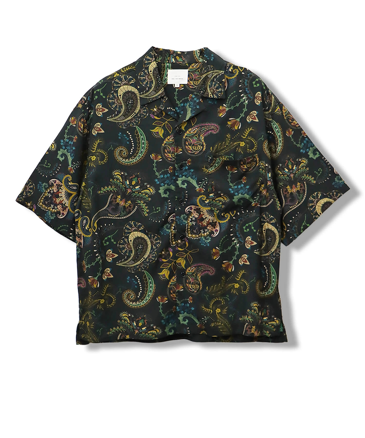 CORISCO(コリスコ) |CORISCOレーヨン総柄半袖オープンシャツ(MENS/WOMENS)