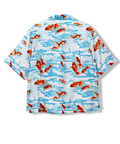 CORISCO(コリスコ) |CORISCOレーヨン総柄半袖オープンシャツ(MENS/WOMENS)