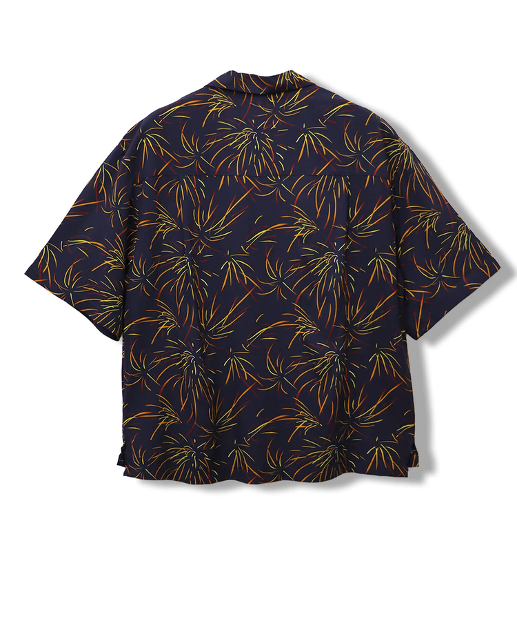 CORISCO(コリスコ) |CORISCOレーヨン総柄半袖オープンシャツ(MENS/WOMENS)