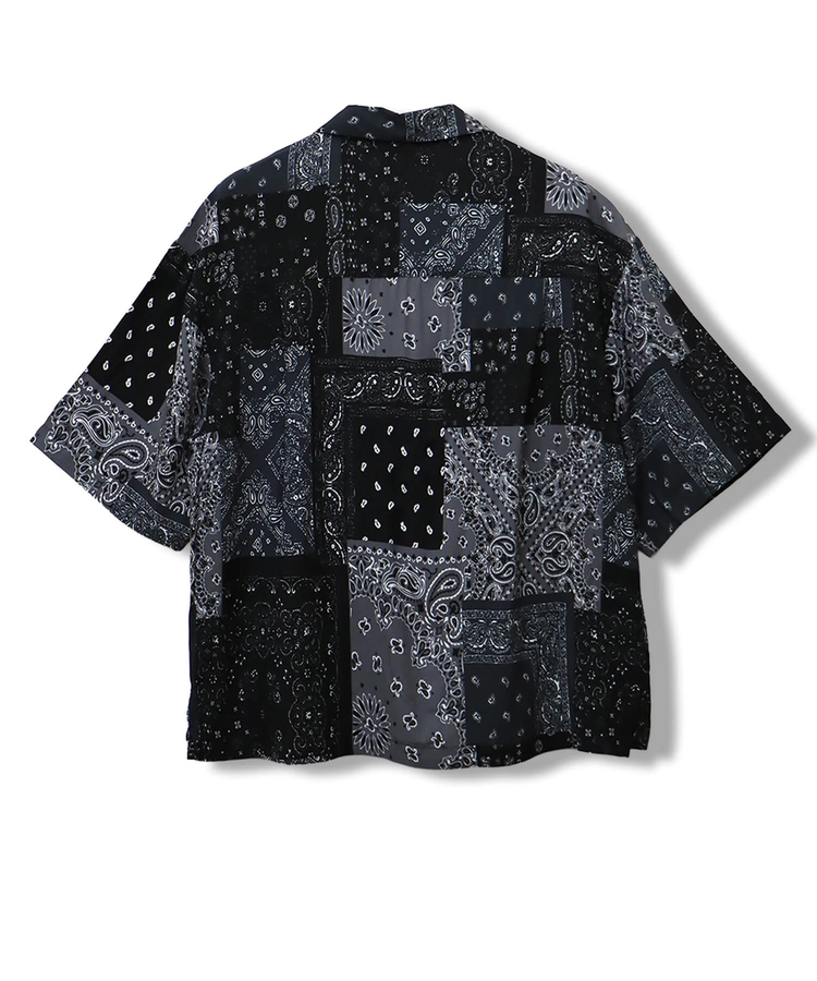 CORISCO(コリスコ) |CORISCOレーヨン総柄半袖オープンシャツ(MENS/WOMENS)