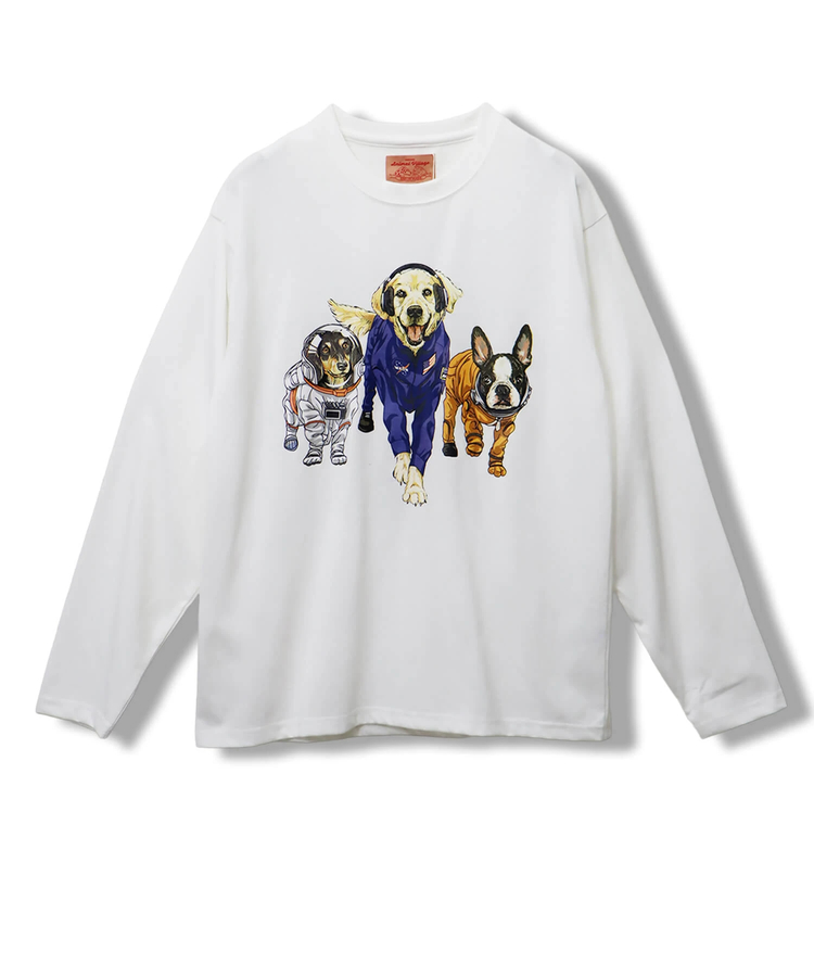 CORISCO(コリスコ) |CORISCOスペースアニマル柄ロンTEE(MENS/WOMENS)