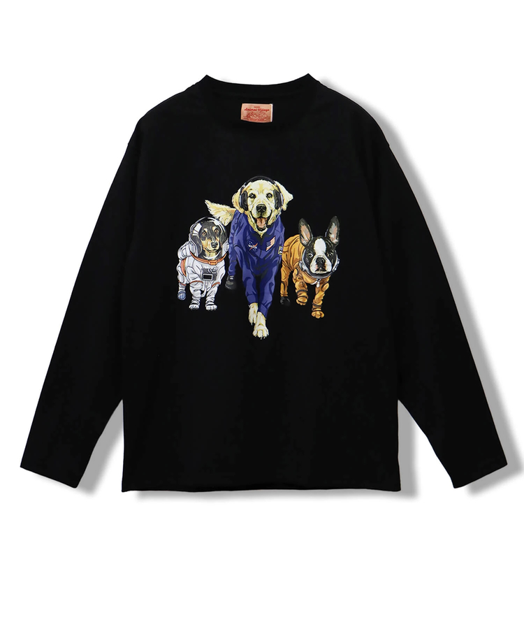 CORISCO(コリスコ) |CORISCOスペースアニマル柄ロンTEE(MENS/WOMENS)