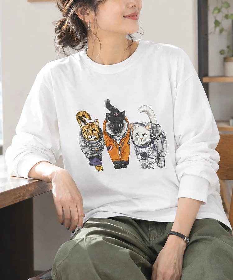 CORISCO(コリスコ) |CORISCOスペースアニマル柄ロンTEE(MENS/WOMENS)